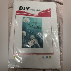 Just Breathe DIY Cross Stitch Kit - 11 Count Stamped